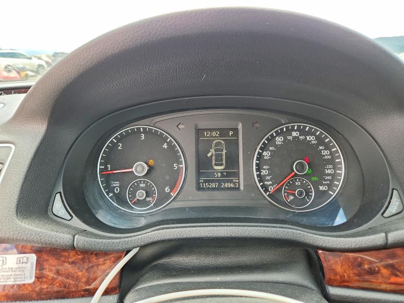 2013 Volkswagen Passat VIN 1VWCN7A31DC139510 COPART salvage auction — REAR END, Mt - Salvage Certificate Of A Vehic, sold $2,850 on 2026-07-28 (photo 9)