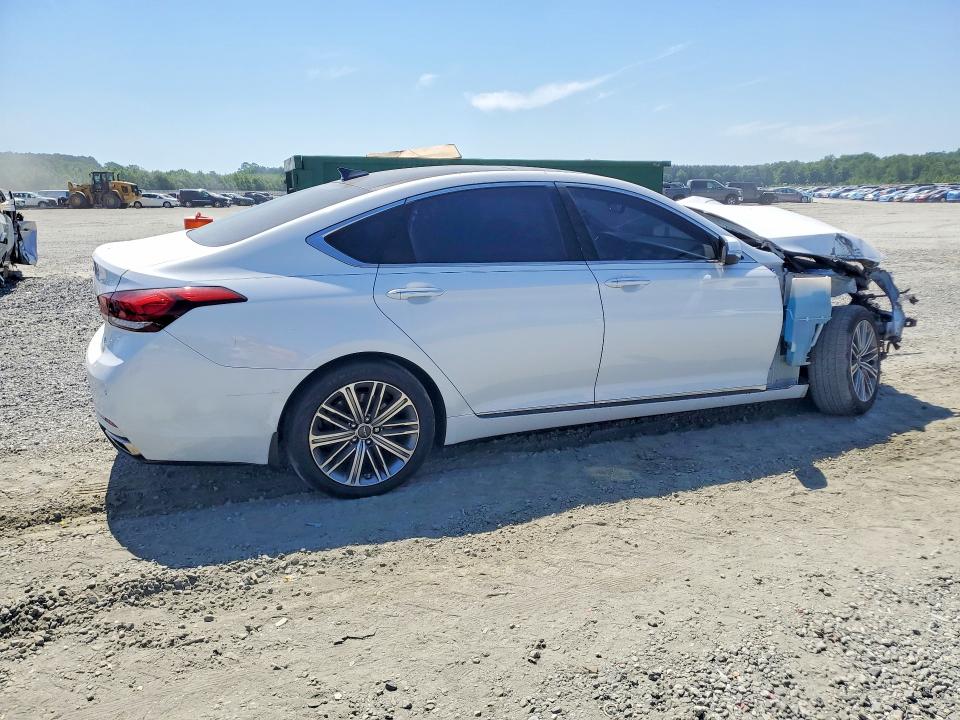 2018 Genesis G80 VIN KMHGN4JE4JU226470 COPART salvage auction — FRONT END, Sc - Cert Of Title-Salvage, sold $200 on 2026-07-13 (photo 3)