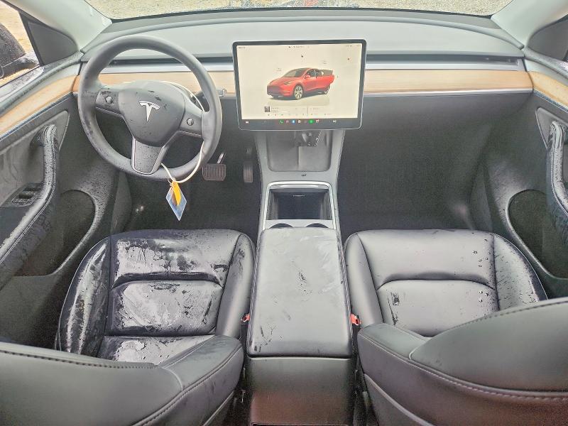 2022 Tesla Model y VIN 7SAYGDEE7NF569336 COPART salvage auction — REAR END, Ca - Salvage Certificate, sold $12,800 on 2026-07-14 (photo 8)