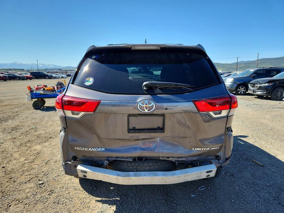 2019 Toyota Highlander VIN 5TDDZRFH1KS931860 COPART salvage auction — FRONT END, Mt - Salvage Certificate Of A Vehic, sold $200 on 2026-07-28 (photo 6)