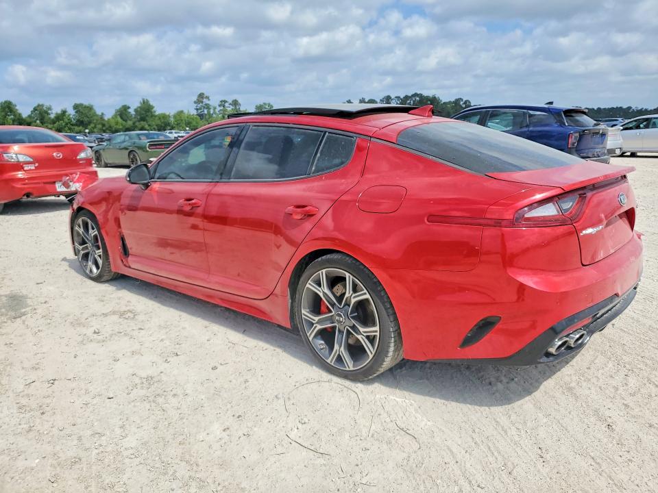 2018 Kia Stinger VIN KNAE55LC1J6017721 COPART salvage auction — FRONT END, Tx - Salvage Vehicle Title, sold $5,800 on 2026-07-31 (photo 2)