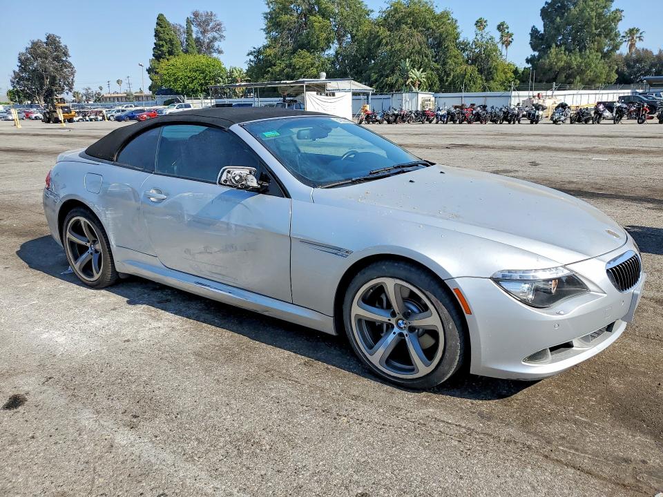 2008 BMW 6 series VIN WBAEB53548CX60072 COPART salvage auction — SIDE, Ca - Salvage Certificate, sold $2,100 on 2026-07-28 (photo 4)