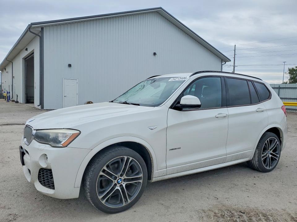 2016 BMW X3 VIN 5UXWX9C53G0D78309 COPART salvage auction — SIDE, Ia - Cert Of Title-Salvage Title, sold $2,450 on 2026-07-24 (photo 1)