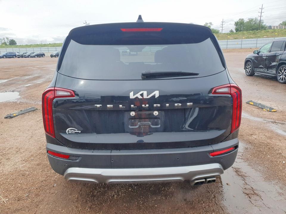 2022 Kia Telluride VIN 5XYP34HC6NG200751 COPART salvage auction — HAIL, Co - Certificate Of Title, sold $275 on 2026-07-13 (photo 6)