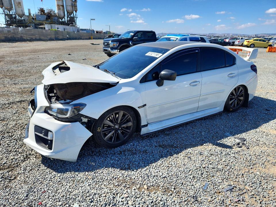 2015 Subaru Wrx VIN JF1VA1A68F9835785 COPART salvage auction — FRONT END, Ca - Salvage Certificate, sold $3,000 on 2026-07-17 (photo 1)