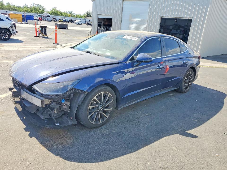2021 Hyundai Sonata VIN 5NPEH4J29MH095687 COPART salvage auction — FRONT END, CA - SALVAGE CERTIFICATE, sold $6,600 on 2026-07-09 (photo 1)