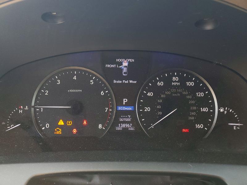 2013 Lexus Ls VIN JTHCL5EF6D5016385 COPART salvage auction — FRONT END, Md - Cert Of Salvage > 75% Damage, sold $1,700 on 2026-07-02 (photo 9)