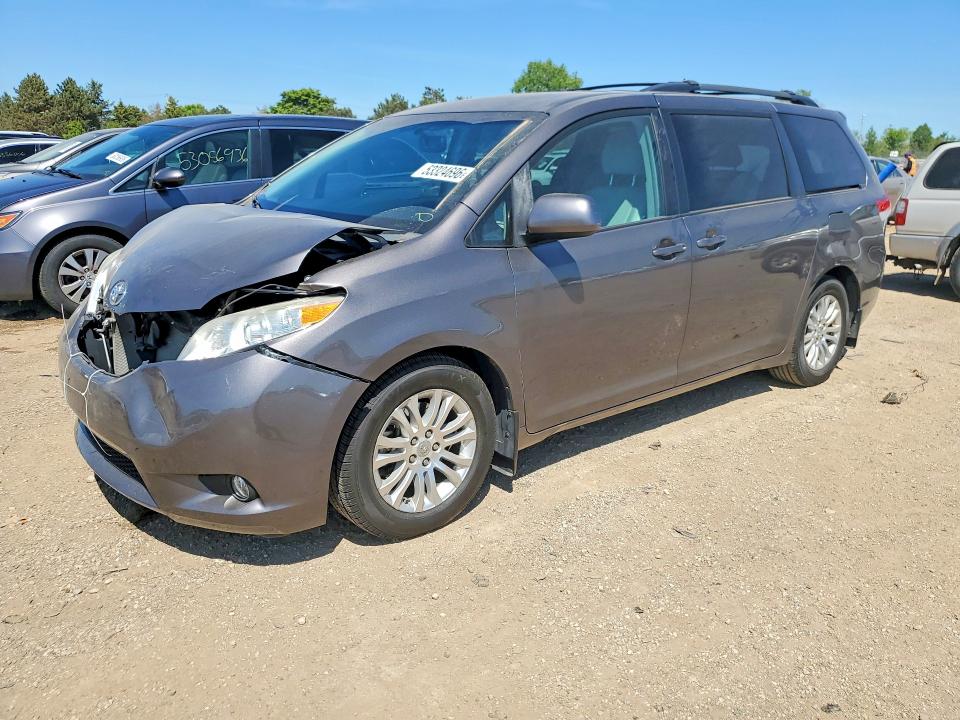 2011 Toyota Sienna VIN 5TDYK3DC3BS158447 COPART salvage auction — FRONT END, Il - Salvage Certificate, sold $1,400 on 2026-07-07 (photo 1)