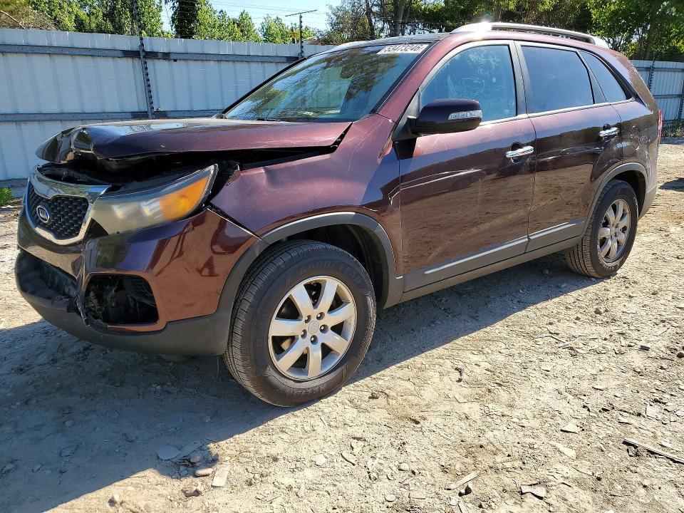 2012 Kia Sorento VIN 5XYKT3A63CG309027 COPART salvage auction — FRONT END, Va - Cert Of Title - Salvage, sold $1,400 on 2026-07-28 (photo 1)