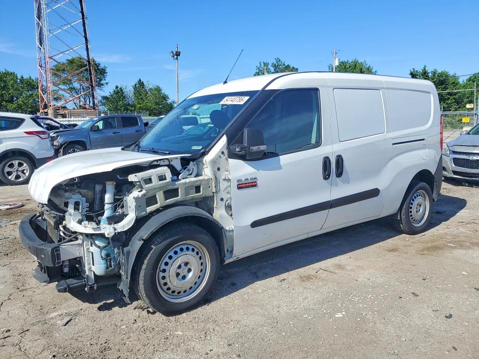 2021 Ram Promaster city VIN ZFBHRFAB0M6T45160 COPART salvage auction — FRONT END, In - Cert Of Title-Salvage Title, sold $275 on 2026-07-27 (photo 1)