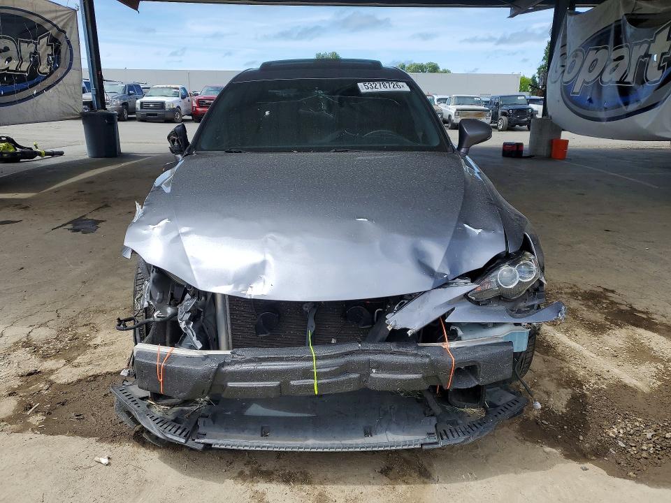 2014 Lexus Is VIN JTHBE1D28E5011462 COPART salvage auction — FRONT END, Ca - Salvage Certificate, sold $3,100 on 2026-07-09 (photo 5)