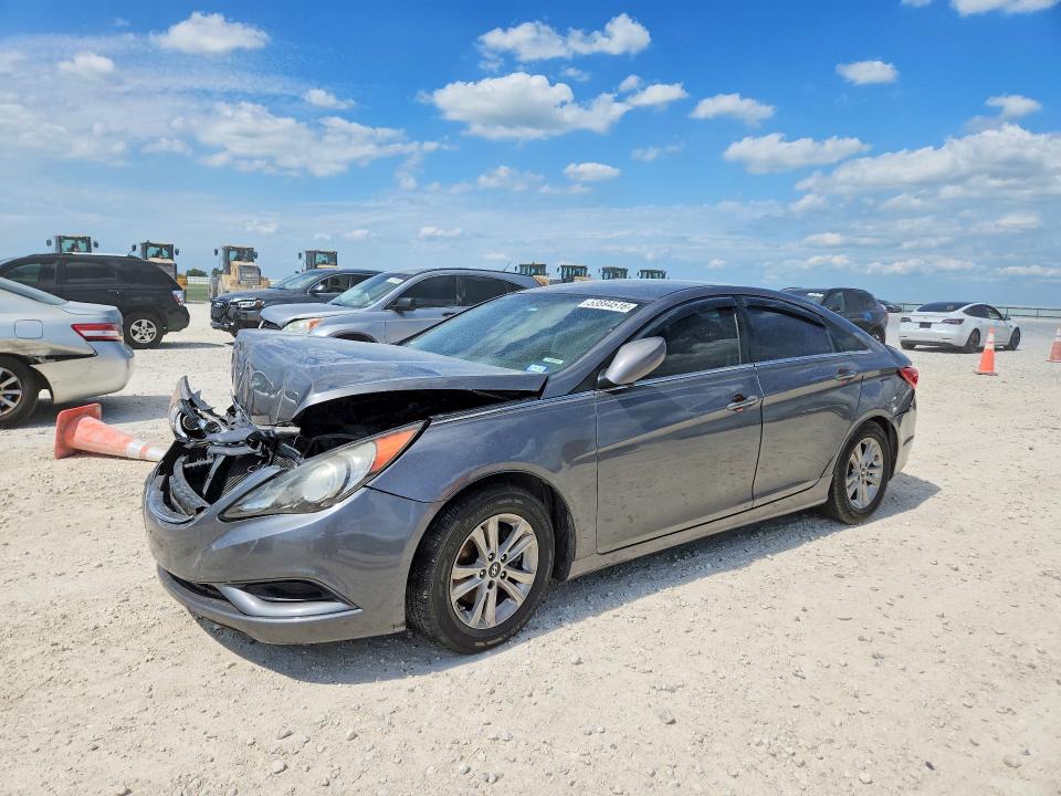 2012 Hyundai Sonata VIN 5NPEB4AC9CH421495 COPART salvage auction — FRONT END, Tx - Salvage Vehicle Title, sold $475 on 2026-07-02 (photo 1)