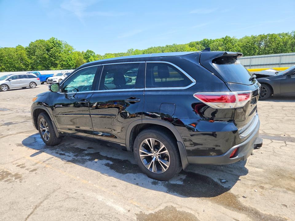 2016 Toyota VIN 5TDJKRFH3GS292301 COPART salvage auction — HAIL, Mo - Salvage Certificate Of Title, sold $200 on 2026-07-29 (photo 2)