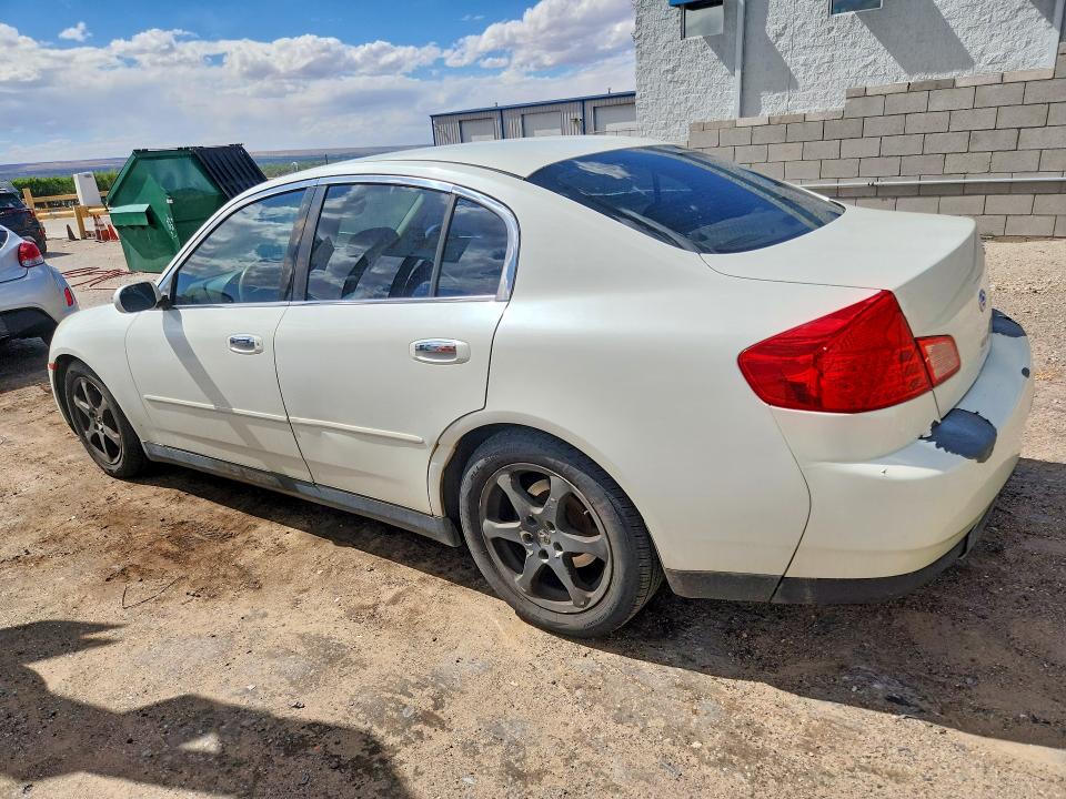 2003 Infiniti G VIN JNKCV51E73M011613 COPART salvage auction — REAR END, Nm - Cert Of Title-Salvage, sold $325 on 2026-07-27 (photo 2)