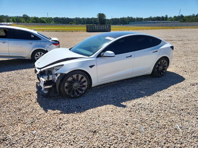 2021 Tesla VIN 5YJ3E1EC9MF098007 COPART salvage auction — FRONT END, Salvage Title, sold $6,900 on 2026-07-22 (photo 1)