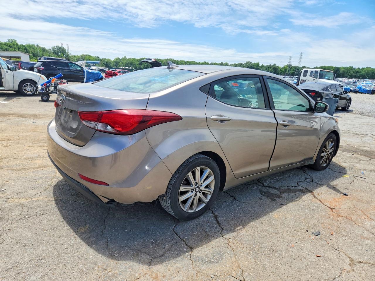2014 Hyundai Elantra VIN 5NPDH4AE9EH530344 COPART salvage auction — Normal Wear, NY - CERTIFICATE OF TITLE, sold $725 on 2026-07-09 (photo 3)