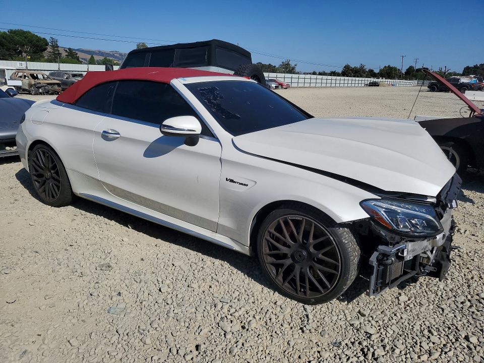 2017 Mercedes-benz C-klasse VIN WDDWK8HB9HF480529 COPART salvage auction — FRONT END, Ca - Salvage Certificate, sold $8,200 on 2026-07-02 (photo 4)