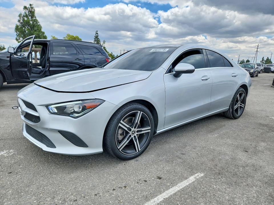 2021 Mercedes-benz Cla-klasse VIN W1K5J4GB8MN237173 COPART salvage auction — FRONT END, Ca - Salvage Certificate, sold $6,300 on 2026-07-08 (photo 1)