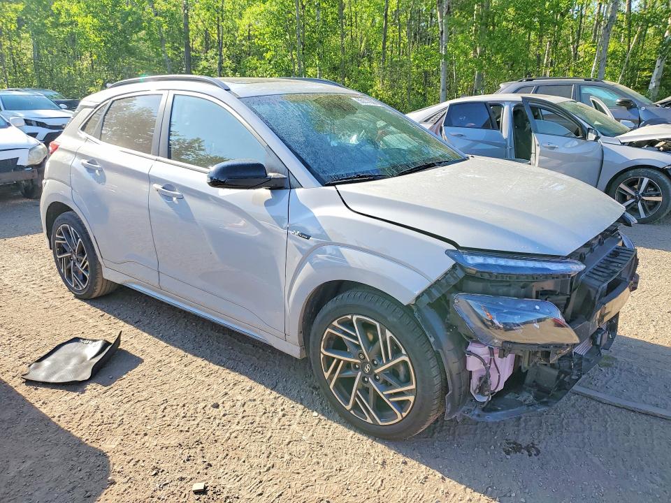 2023 Hyundai Kona VIN KM8K5CA30PU943623 COPART salvage auction — FRONT END, On - Permit Salvage, sold $1,800 on 2026-07-30 (photo 4)