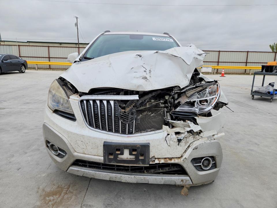 2014 Buick Encore VIN KL4CJBSB4EB736434 COPART salvage auction — FRONT END, Tx - Salvage Vehicle Title, sold $999 on 2026-07-08 (photo 5)
