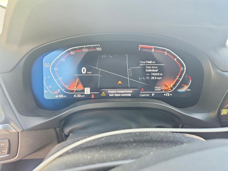 2025 BMW X4 VIN 5UX33DT05S9Y19316 COPART salvage auction — FRONT END, Oh - Cert Of Title-Salvage, sold $24,100 on 2026-07-08 (photo 9)