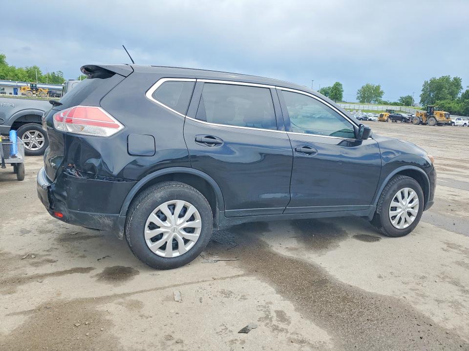 2016 Nissan Rogue VIN JN8AT2MV2GW139202 COPART salvage auction — REAR END, Mo - Salvage Certificate Of Title, sold $2,150 on 2026-07-24 (photo 3)