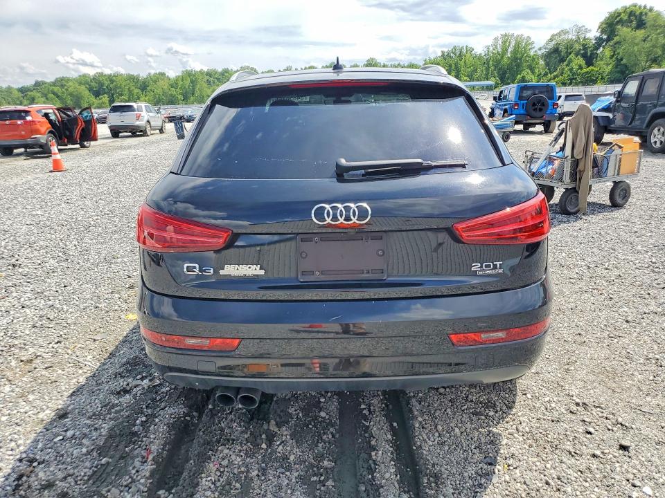 2018 Audi Q3 VIN WA1ECCFS7JR018364 COPART salvage auction — ENGINE BURN, Sc - Cert Of Title-Salvage Fire, sold $2,900 on 2026-07-29 (photo 6)