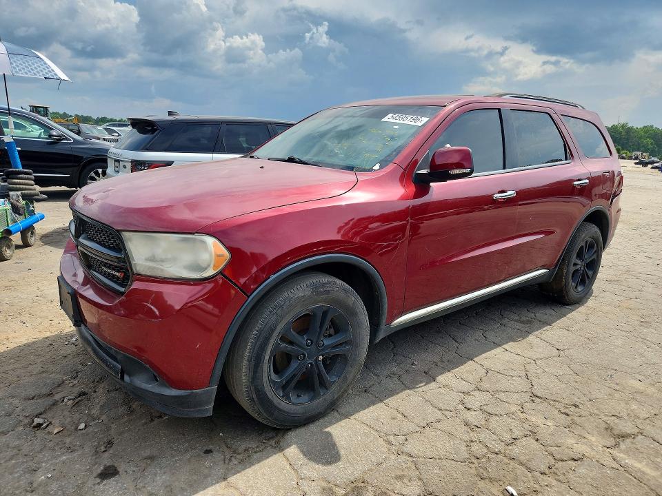 2013 Dodge Durango VIN 1C4RDJDG8DC674183 COPART salvage auction — REAR END, IN - CERTIFICATE OF TITLE, sold $1,150 on 2026-07-02 (photo 1)