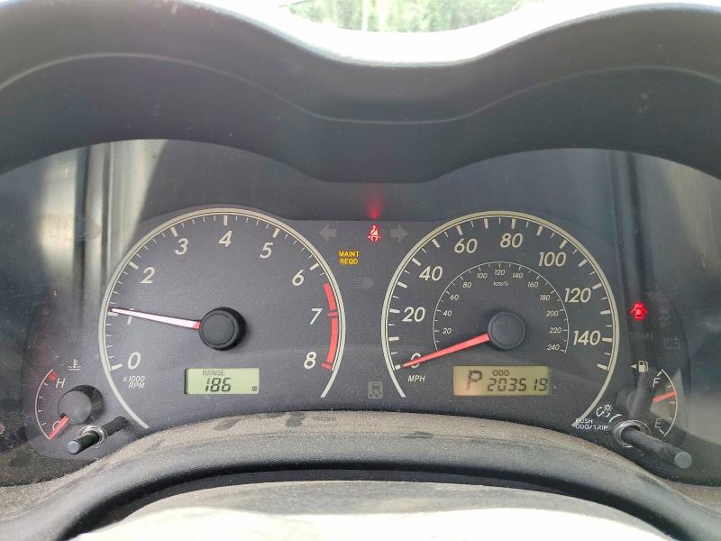 2011 Toyota Corolla VIN JTDBU4EE9B9156769 COPART salvage auction — FRONT END, Nc - Salvage Certificate Of Title, sold $2,000 on 2026-07-09 (photo 9)