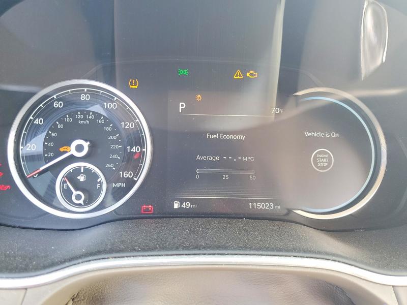 2021 Genesis Gv80 VIN KMUHCESC0MU050987 COPART salvage auction — FRONT END, Tx - Salvage Vehicle Title, sold $8,300 on 2026-07-02 (photo 9)