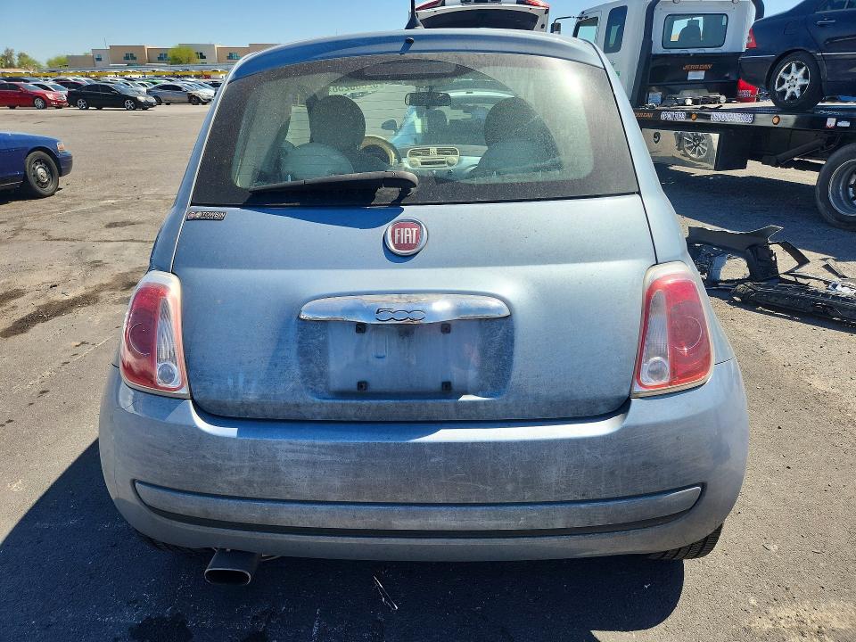 2015 Fiat 500 VIN 3C3CFFAR2FT657538 COPART salvage auction — MECHANICAL, Nv - Certificate Of Title, sold $350 on 2026-08-10 (photo 6)