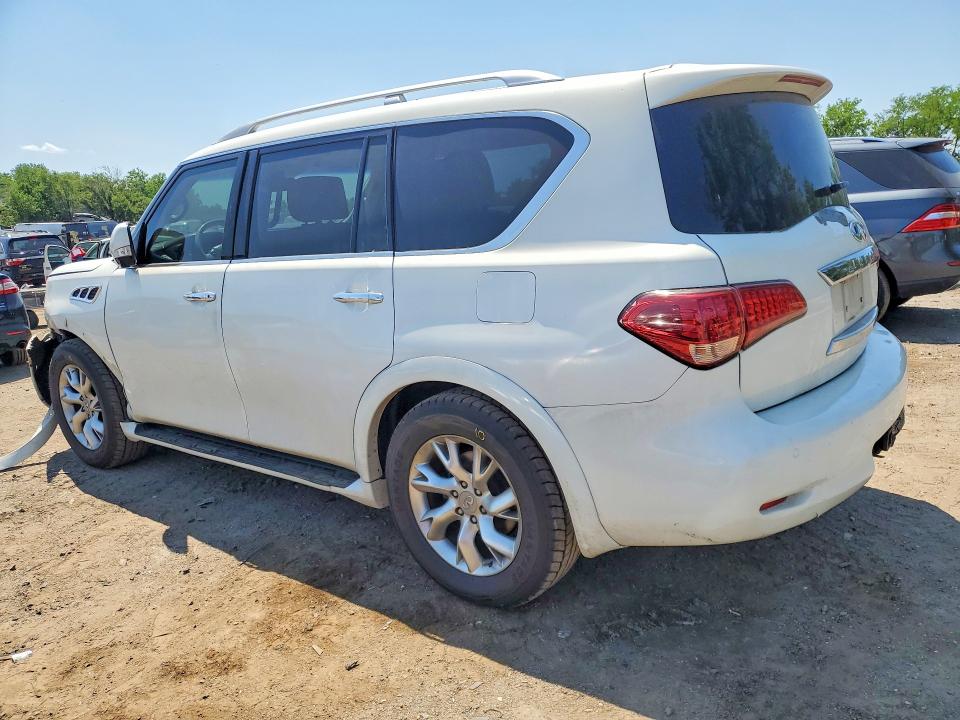 2011 Infiniti Qx56 VIN JN8AZ2NF2B9500117 COPART salvage auction — FRONT END, Md - Cert Of Salvage < 75% Damage, sold $1,550 on 2026-07-07 (photo 2)
