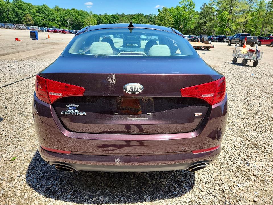 2013 Kia VIN 5XXGM4A72DG258952 COPART salvage auction — MINOR DENT/SCRATCHES, NC - SALVAGE CERTIFICATE OF TITLE, sold $850 on 2026-07-24 (photo 6)