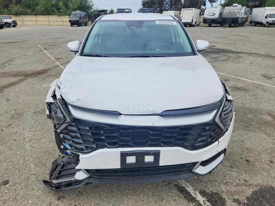 2024 Kia Sportage VIN 5XYK33DF9RG216694 COPART salvage auction — FRONT END, Ca - Salvage Certificate, sold $7,200 on 2026-07-02 (photo 5)