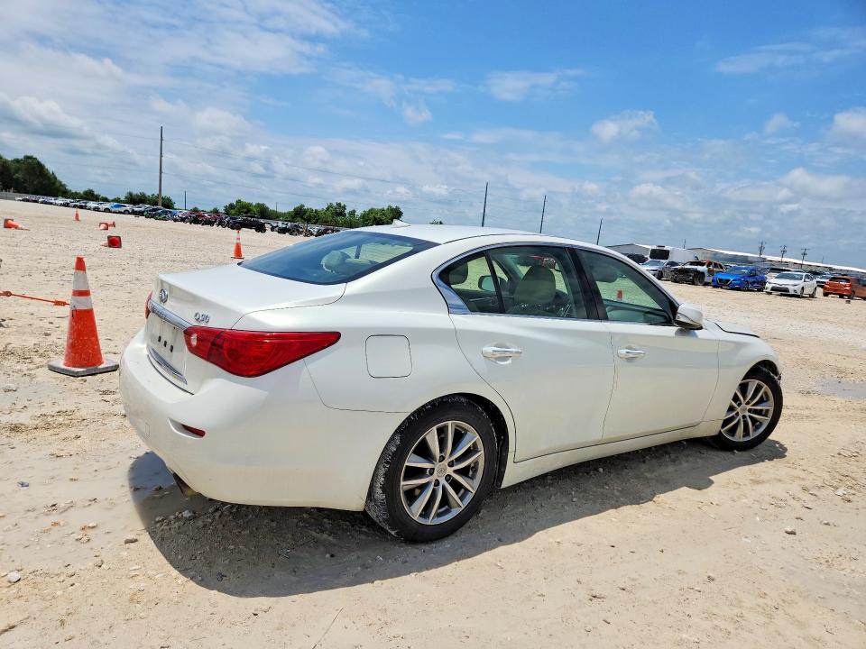 2015 Infiniti VIN JN1BV7AP7FM345576 COPART salvage auction — FRONT END, Tx - Salvage Vehicle Title, sold $1,650 on 2026-07-02 (photo 3)