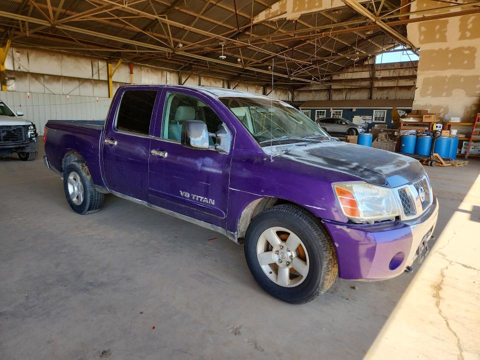 2006 Nissan TITAN VIN 1N6AA07A76N506658 COPART salvage auction — MECHANICAL, Az - Certificate Of Title, sold $1,000 on 2026-07-08 (photo 4)