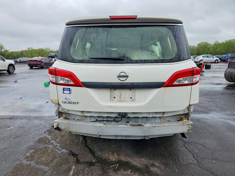 2015 Nissan Quest VIN JN8AE2KPXF9129206 COPART salvage auction — FRONT END, Id - Salvage Certificate Of Title, sold $450 on 2026-07-31 (photo 6)