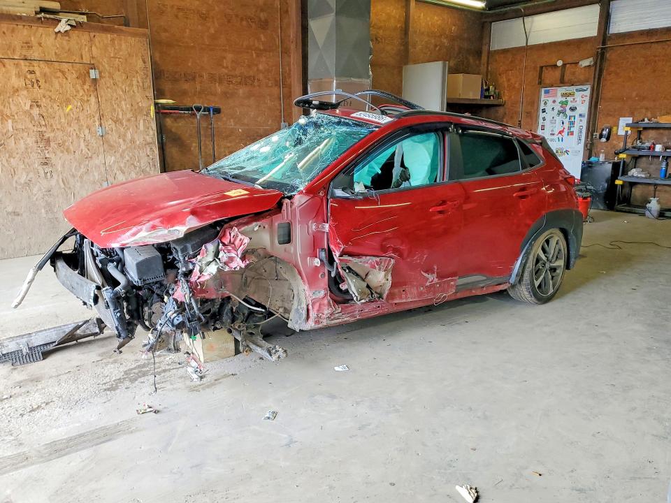 2021 Hyundai VIN KM8K5CA55MU680588 COPART salvage auction — ROLLOVER, Salvage Title, sold $225 on 2026-07-23 (photo 1)