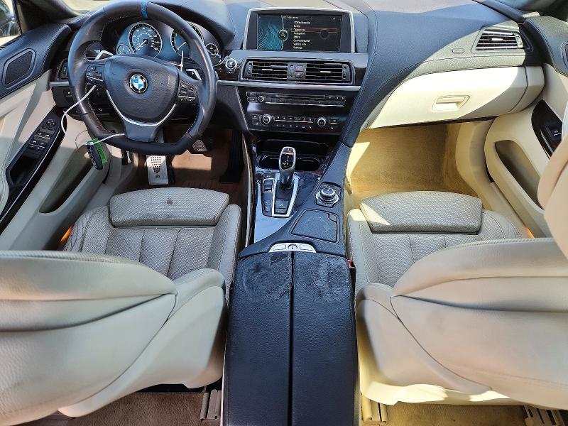 2013 BMW 6er VIN WBA6A0C57DDZ03711 COPART salvage auction — FRONT END, Ca - Salvage Certificate, sold $2,850 on 2026-08-17 (photo 8)