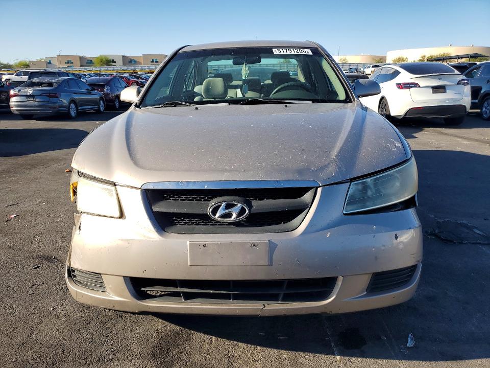 2008 Hyundai Sonata VIN 5NPET46C78H359186 COPART salvage auction — FRONT END, Nv - Salvage Title, sold $500 on 2026-07-08 (photo 5)