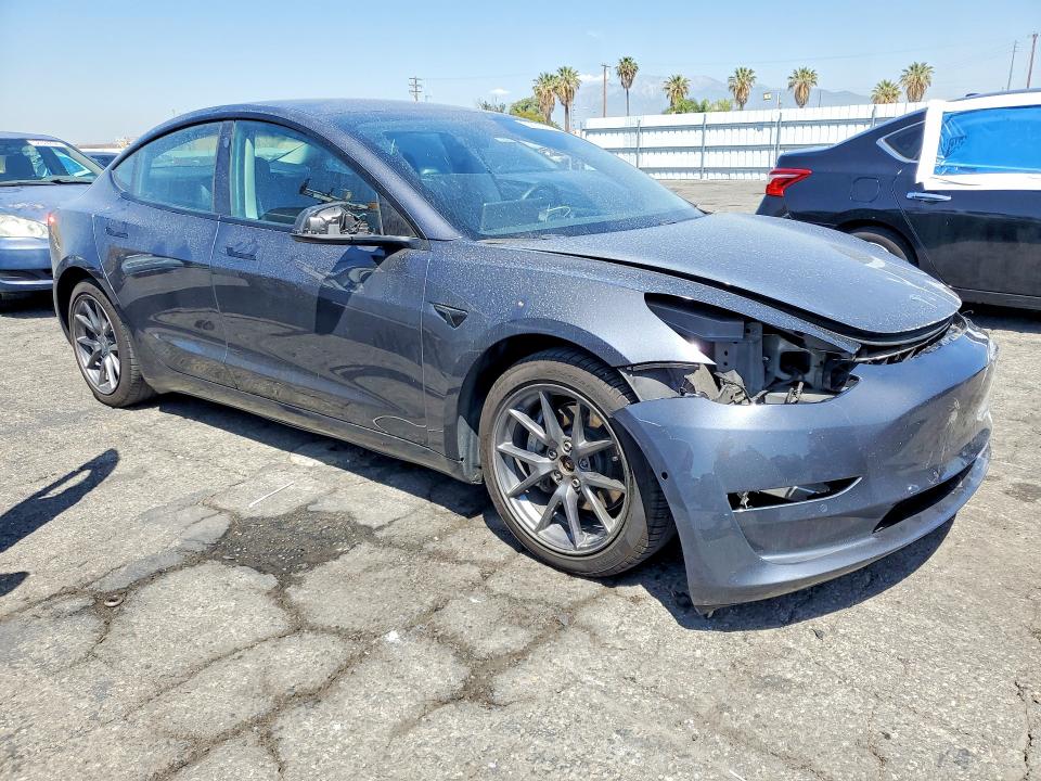 2021 Tesla VIN 5YJ3E1EB9MF997859 COPART salvage auction — FRONT END, Ca - Salvage Certificate, sold $5,300 on 2026-07-13 (photo 4)