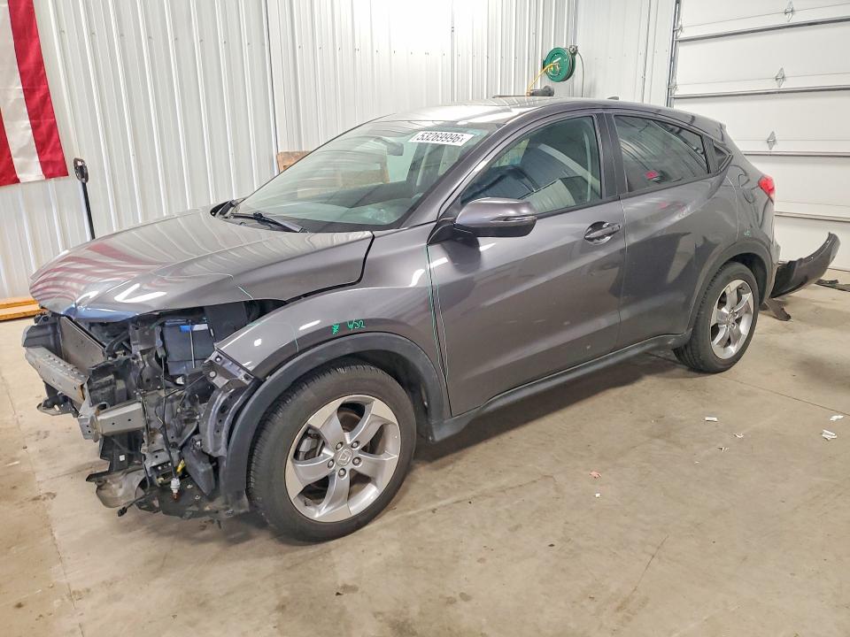 2017 Honda Hr-v VIN 3CZRU6H56HM728181 COPART salvage auction — FRONT END, Pa - Certificate Of Salvage, sold $4,350 on 2026-07-02 (photo 1)