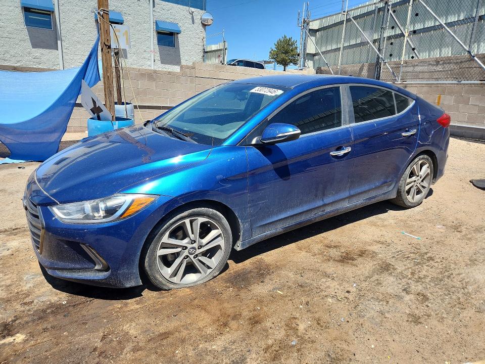 2017 Hyundai Elantra VIN 5NPD84LF8HH066103 COPART salvage auction — REAR END, Nm - Cert Of Title-Salvage, sold $1,900 on 2026-07-09 (photo 1)