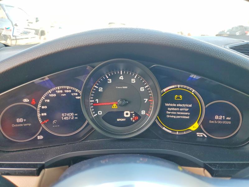 2021 Porsche Cayenne VIN WP1AB2AY6MDA29028 COPART salvage auction — MINOR DENT/SCRATCHES, Ga - Cert Of Title-Salvage, sold $44,000 on 2026-07-28 (photo 9)