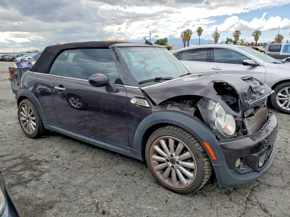 2012 Mini VIN WMWZP3C55CT250913 COPART salvage auction — FRONT END, Ca - Salvage Certificate, sold $675 on 2026-08-06 (photo 4)