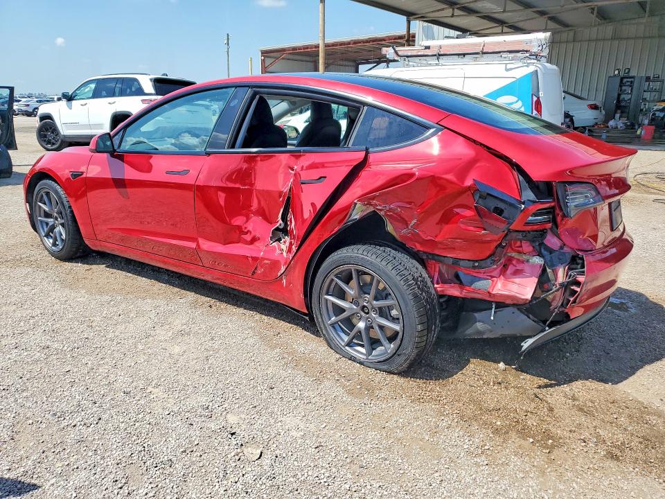 2022 Tesla Model 3 VIN 5YJ3E1EB1NF288053 COPART salvage auction — SIDE, Tx - Salvage Vehicle Title, sold $3,100 on 2026-07-09 (photo 2)