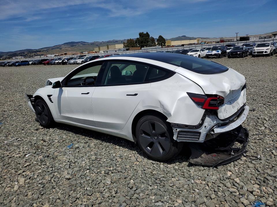 2023 Tesla Model 3 VIN 5YJ3E1EA9PF506430 COPART salvage auction — REAR END, Ca - Salvage Certificate, sold $4,500 on 2026-07-13 (photo 2)