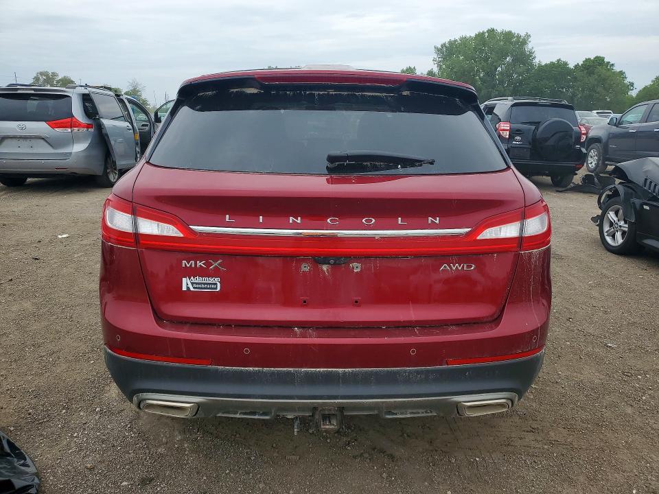 2016 Lincoln Mkx VIN 2LMTJ8KR6GBL83438 COPART salvage auction — HAIL, Ia - Cert Of Title-Salvage Title, sold $8,700 on 2026-07-06 (photo 6)