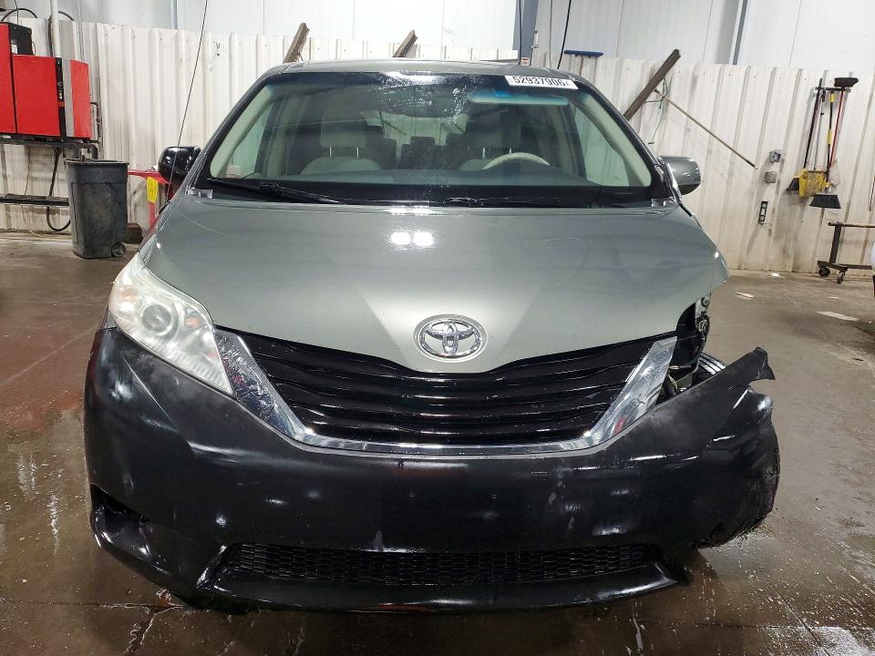 2011 Toyota Sienna VIN 5TDKK3DC1BS025241 COPART salvage auction — FRONT END, Mn - Cert Of Title-Prior Salvage, sold $875 on 2026-07-09 (photo 5)