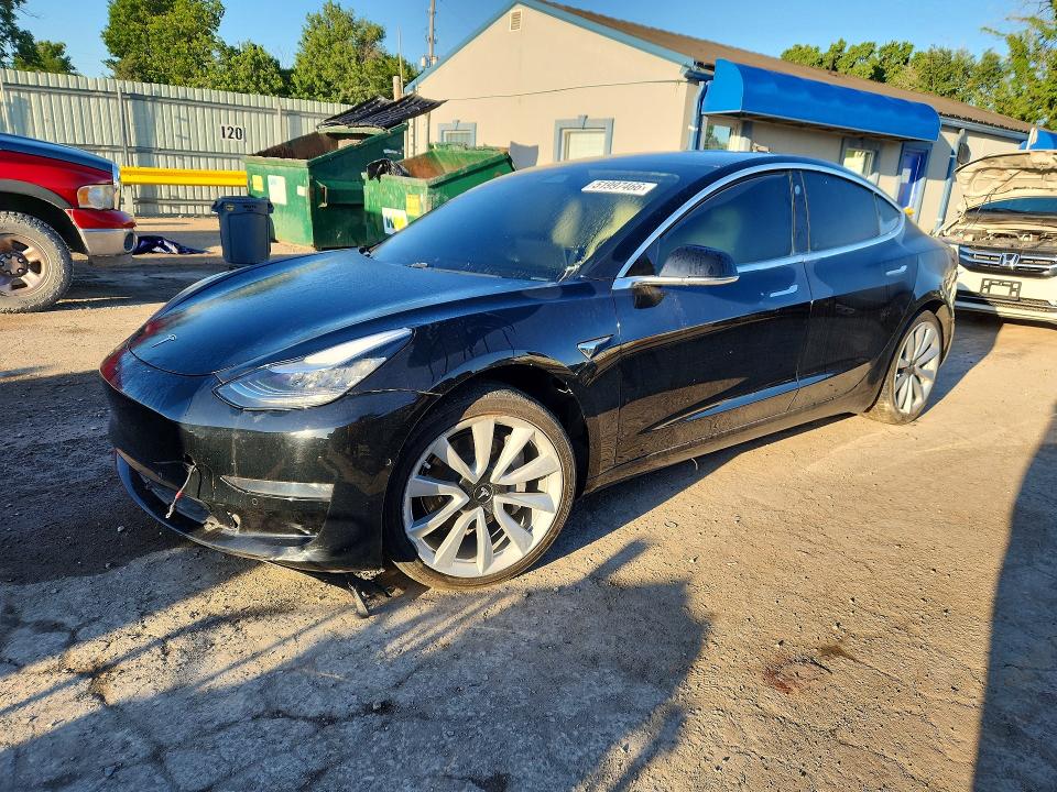 2019 Tesla Model 3 VIN 5YJ3E1EB3KF213950 COPART salvage auction — FRONT END, Ks - Cert Of Title-Salvage, sold $8,500 on 2026-07-15 (photo 1)